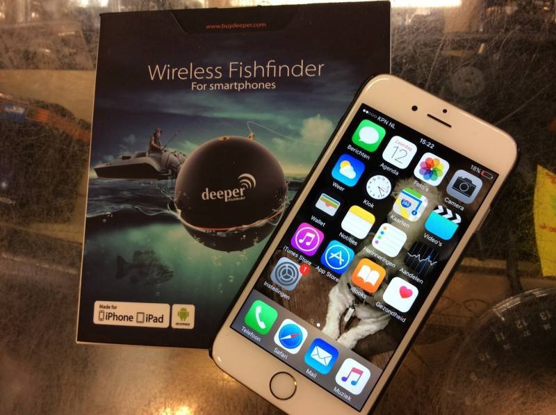 Deep Fishfinder in combinatie met Uw smartphone